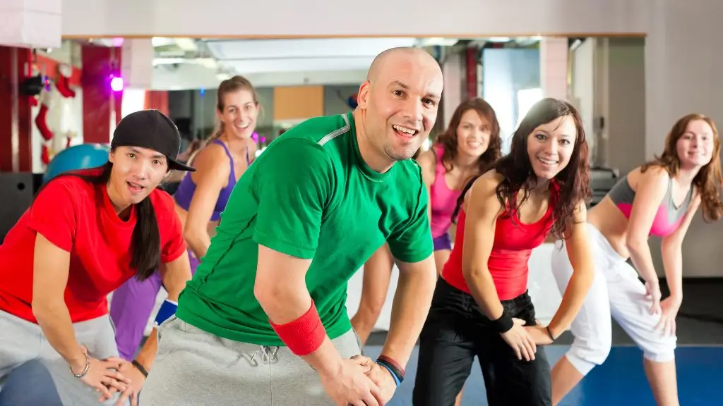 A group of people enjoying dance exercise indoors - Image Canva free stock